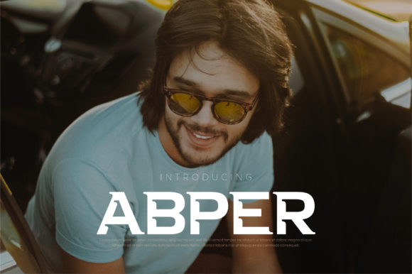Abper: Bold, Modern Display Font for Impactful Design