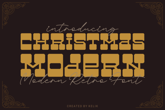 Christmas Modern: A Font That Brings Playful Joy to Your Designs