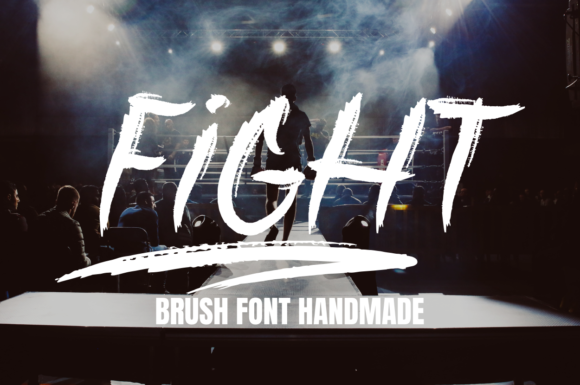 Fight: A Brushed Display Font for Bold, Crafty Projects