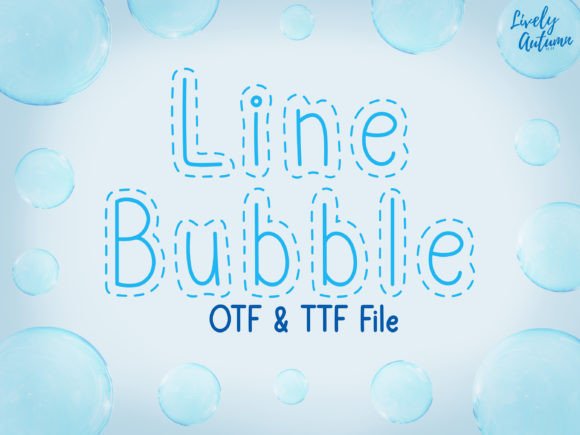 Line Bubble: A Display Font That Radiates Pure Joy