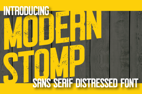 Modern Stomp: A Gritty Typeface for Bold Visuals