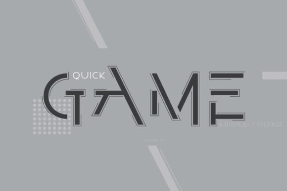 Quick Game: The Futuristic Display Font for Bold Projects