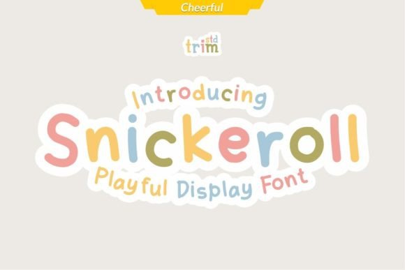 Snickeroll: The Playful Display Font for Cheerful Designs