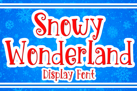 Snowy Wonderland: The Perfect Display Font for Winter Magic