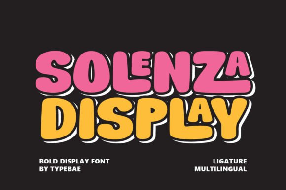 Solenza: A Display Font That Brings Retro Energy to Modern Design
