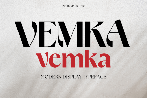 Vemka: Injecting Bold Personality into Modern Display Typography